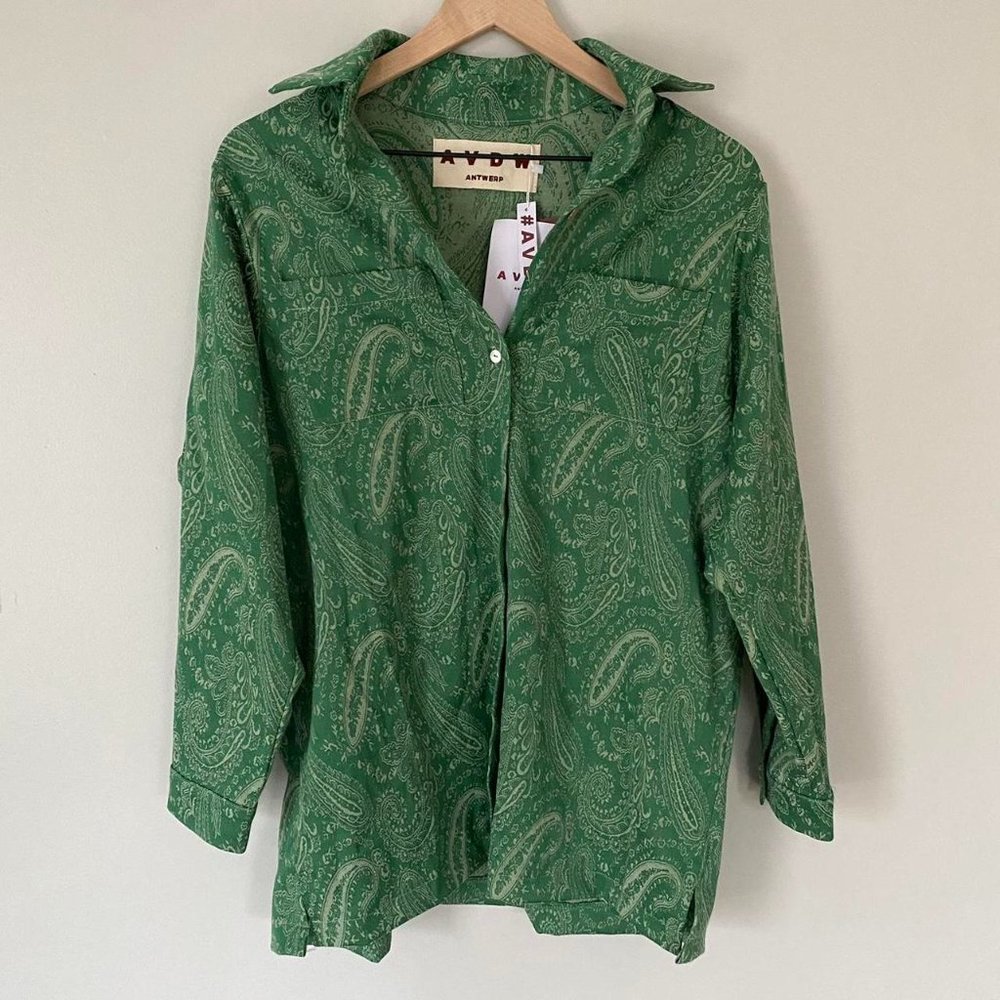 AVDW Paisley Button Down NWT
